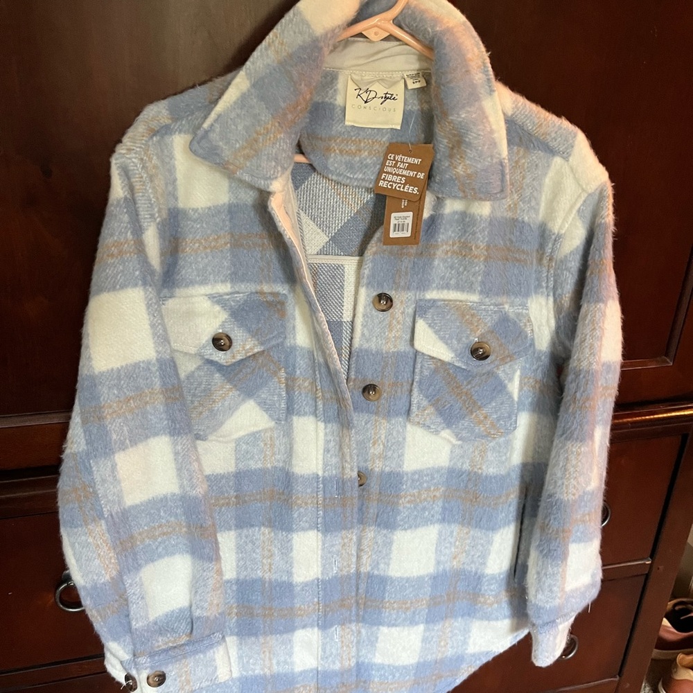 NWT- Light Blue Shacket - Size Small.
